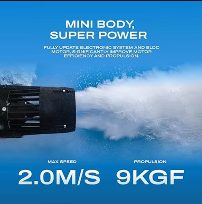 LEFEET P1 Underwater Scooter [Professional Grade]: Max 2m/s Super Power Mini, Built-in Camera Mount, Modular Design Expands