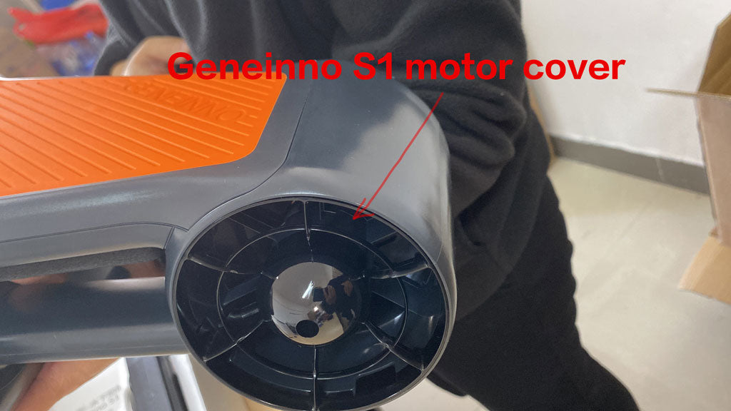 A set of Geneinno S1 motor covers, front and backside