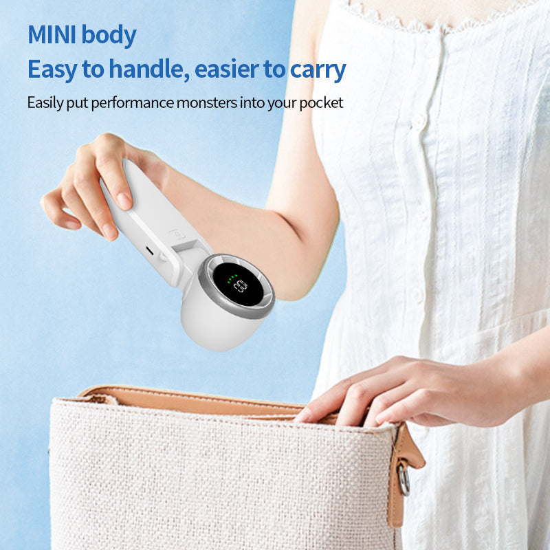Welaso Handheld Fan– Ultimate Flexibility: High-Power Motor, LED Display, 5000mAh Rechargeable, 5-Speed, Foldable Design, 3-IN-1 Portable Hand/Desk/Neck Fan for Travel, Gift