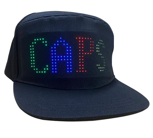 Programmable Message Hat LED Colorful Message Display, App Controlled (US, Digital, 5 1/8, Tall Plus, Polyester)