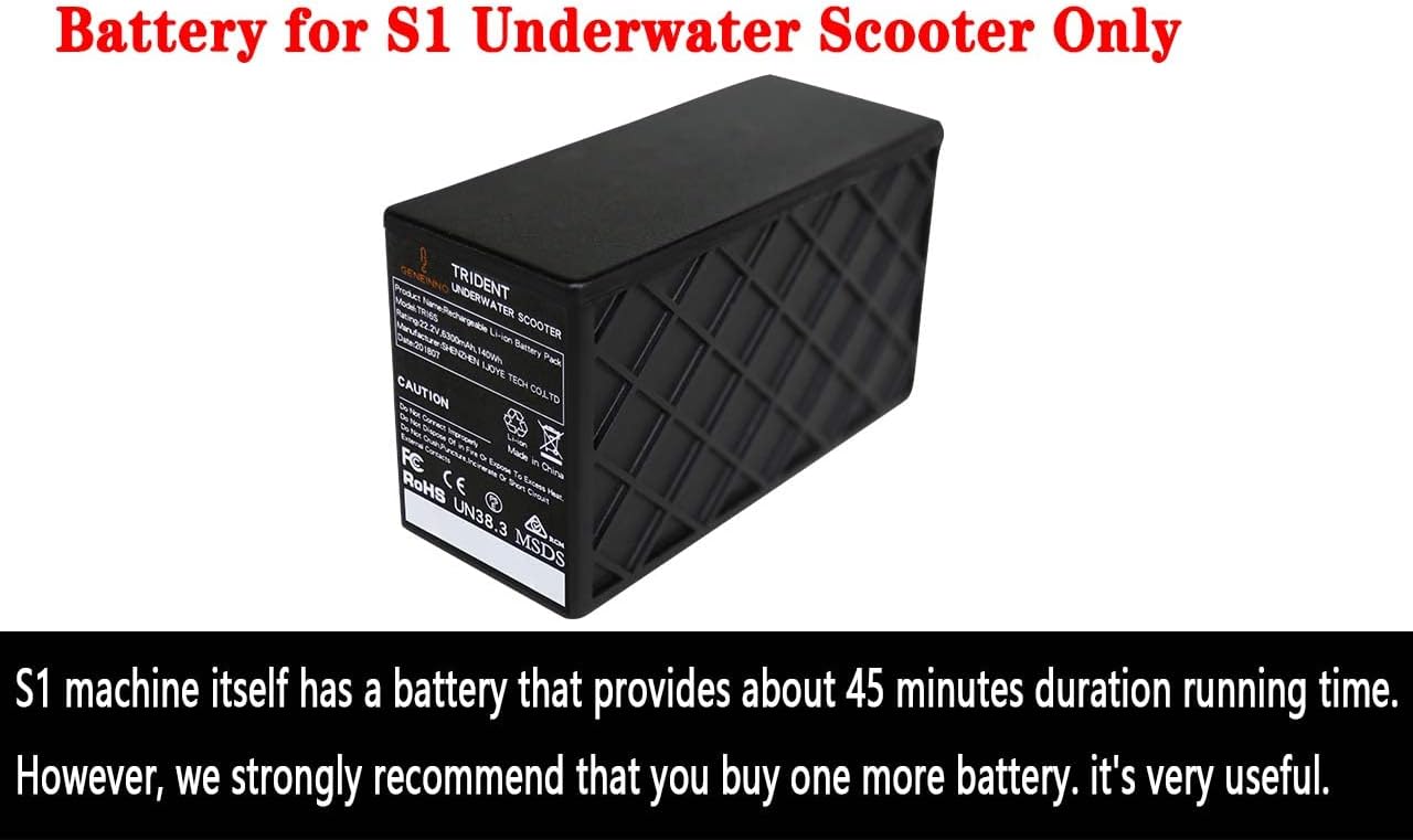 Geneinno S1 Battery, Suitable for Geneinno S1  and S1 Plus Underwater Scooter