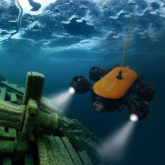 GENEINNO 150M Tether Titan Professional Underwater Drone ROV AUV Robot with 4K UHD Camera Remote Control Undersea Detection for Viewing, Recording, Fishing, Salvage Work